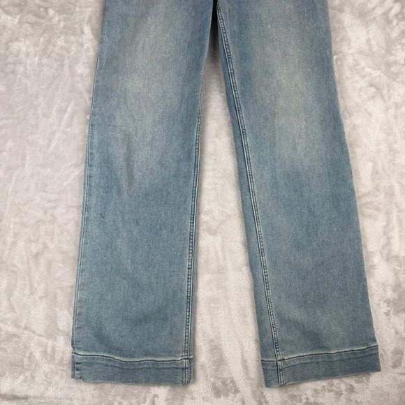 Faherty Brand Jeans Wide Leg Light Wash Denim Pants Women Size 29 - Picture 11 of 13